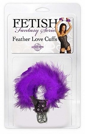 Fetish Fantasy Feather Love Cuffs Purp.