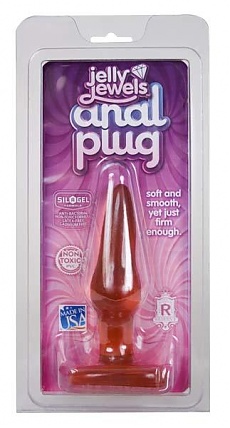 Jelly Jewels Anal Plug Medium Ruby