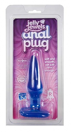 Jelly Anal Plug Medium Sapphire